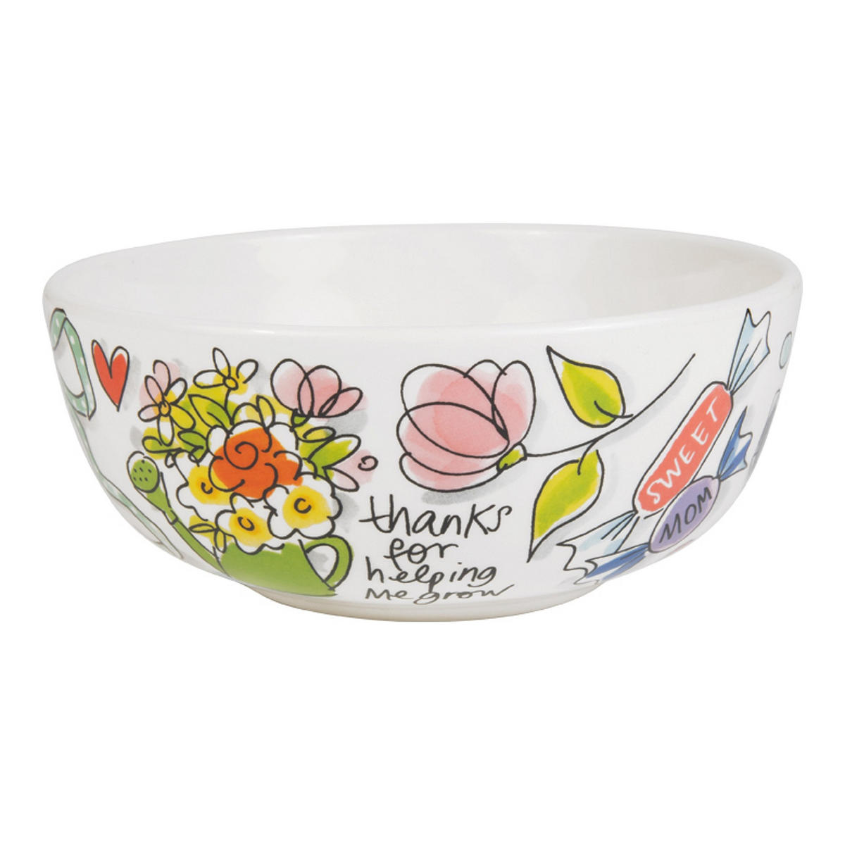 SCHALE Muttertag mit Schleife in Bunt - 15cm - Multicolor, Keramik (15.5/6.7/15.5cm) - Blond Amsterdam