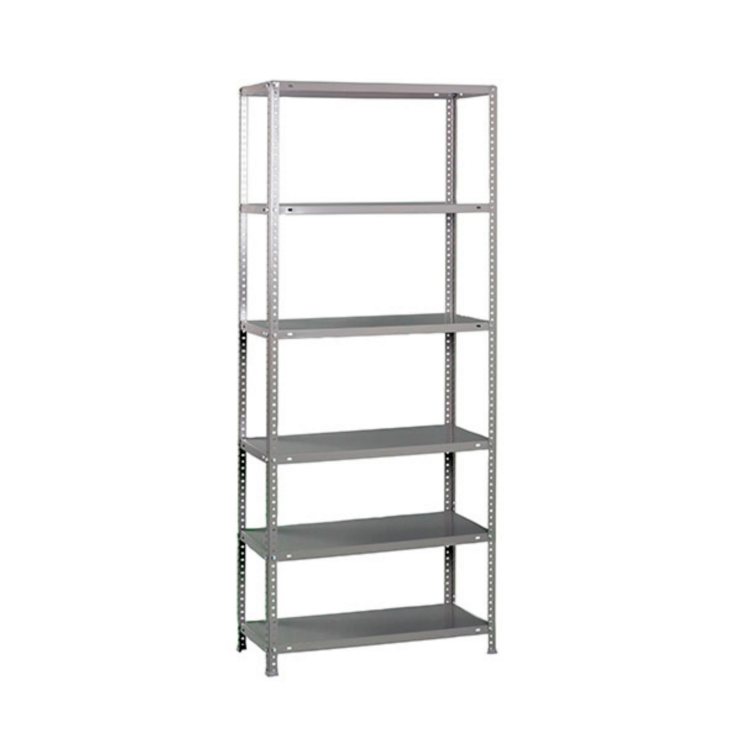 SCHRAUBREGAL PANDA TALL | HxBxT 200x90x50cm | 6 Fachböden | Fachlast 100kg | Verzinkt - Silberfarben, Metall (90/200/50cm) - PROREGAL