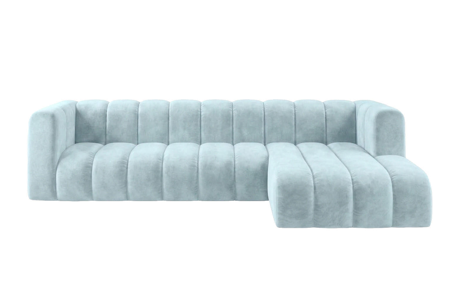 Kaiser Möbel Ecksofa Hellblau 318x179 cm