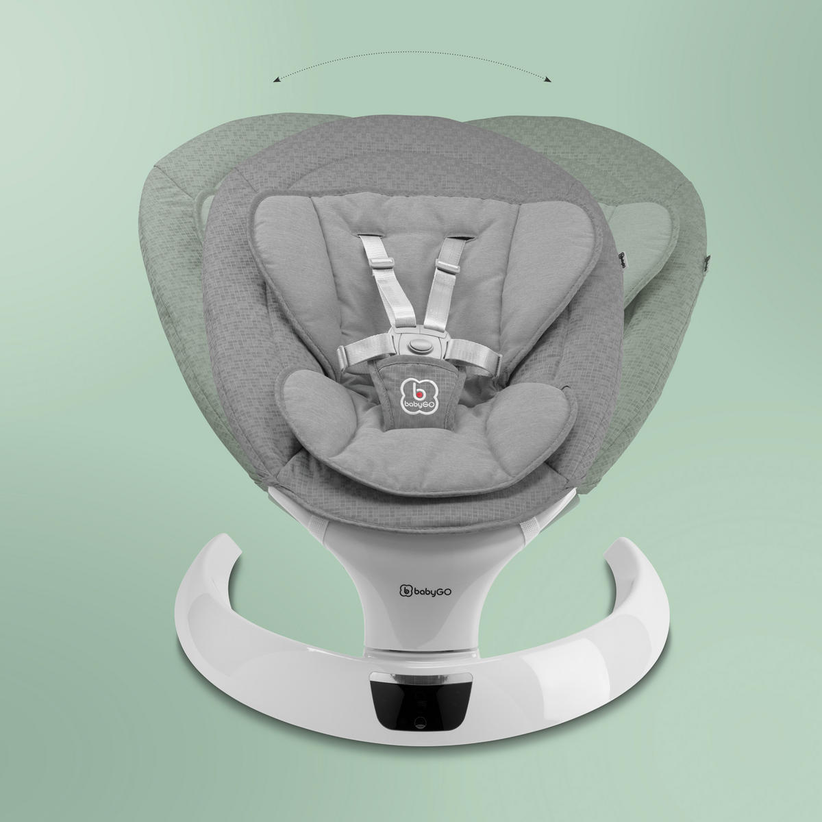 BABYWIEGE Swing grau - Grau, Kunststoff (58/62/71cm) - BabyGo