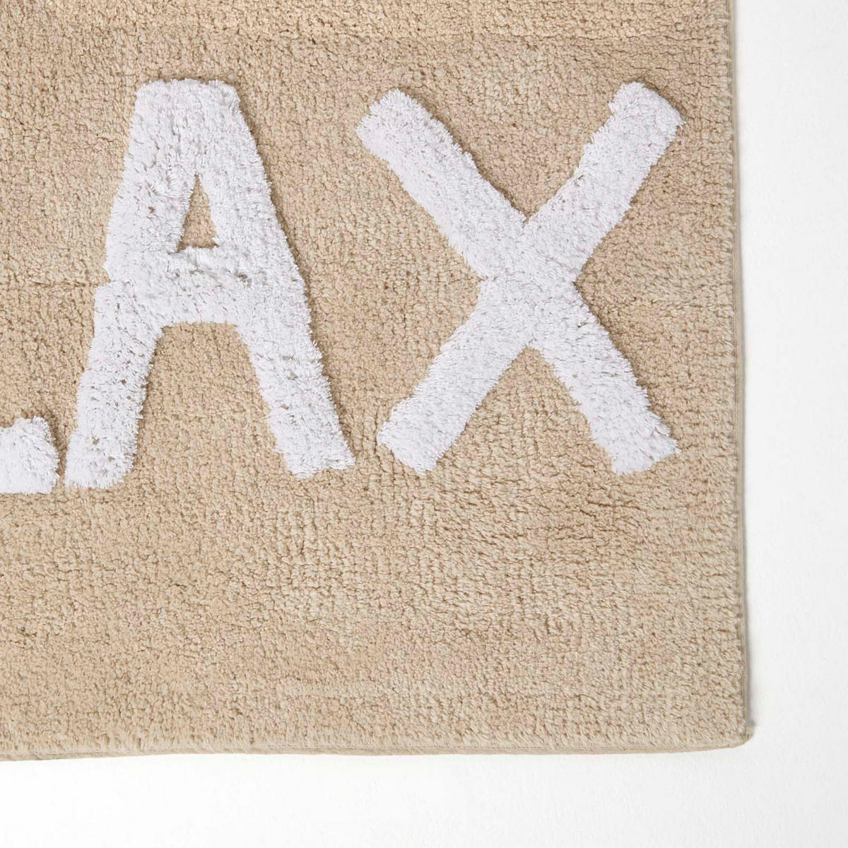 BADEMATTE Relax beige 50/80 cm, 100% Baumwolle - Beige, Textil (50/80cm) - Homescapes