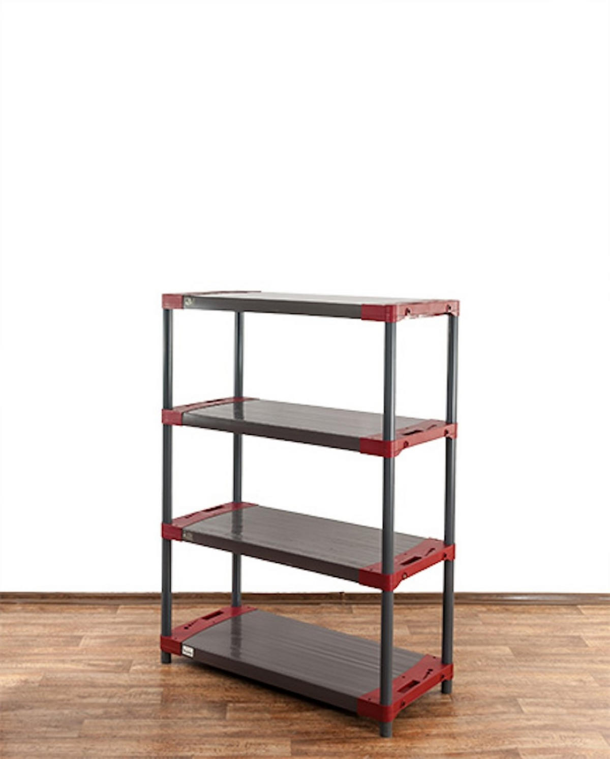 KUNSTSTOFFREGAL GREY BEAR Low 138x100x46cm Fachlast 120kg Grau-Rot - Rot, Kunststoff (100/138/46cm) - PROREGAL
