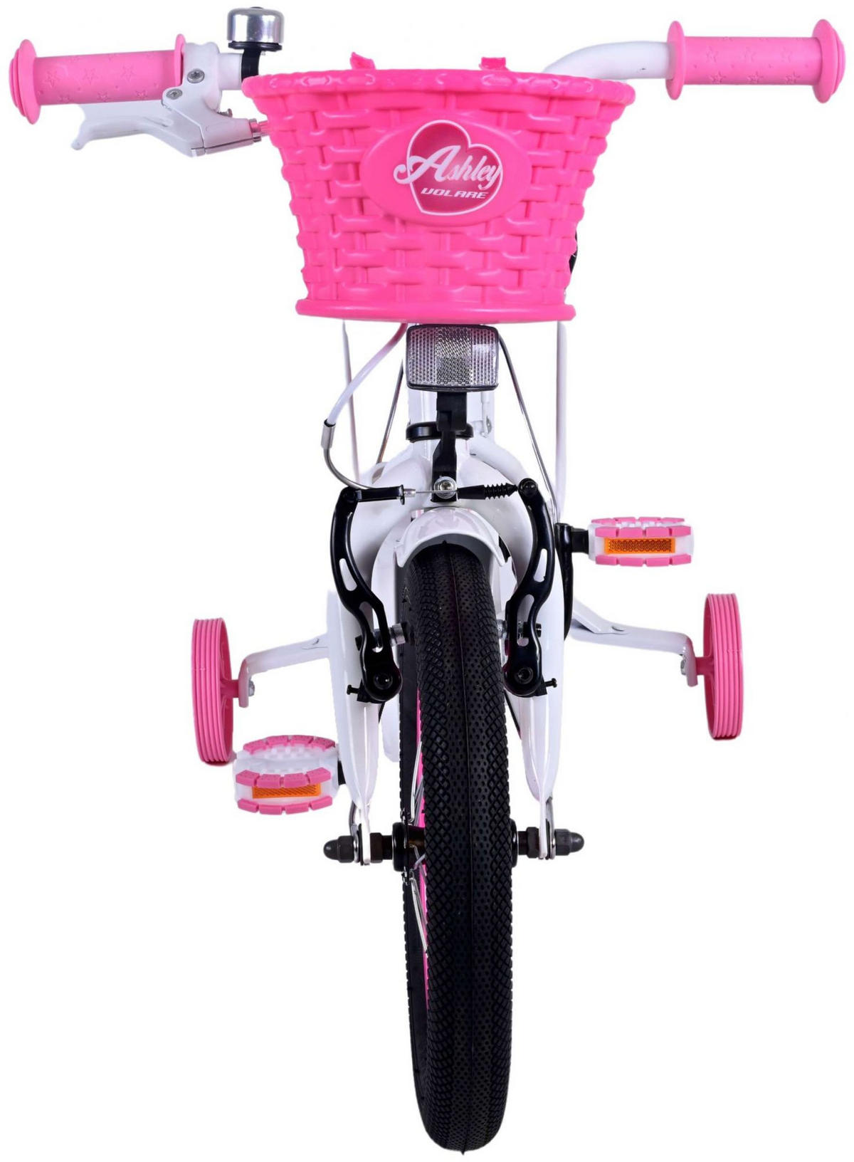 KINDERFAHRRAD Ashley - Mädchen - 14 Zoll - Rücktritt + Handbremse - Weiß - Weiß, Metall (46cm) - TPFSports