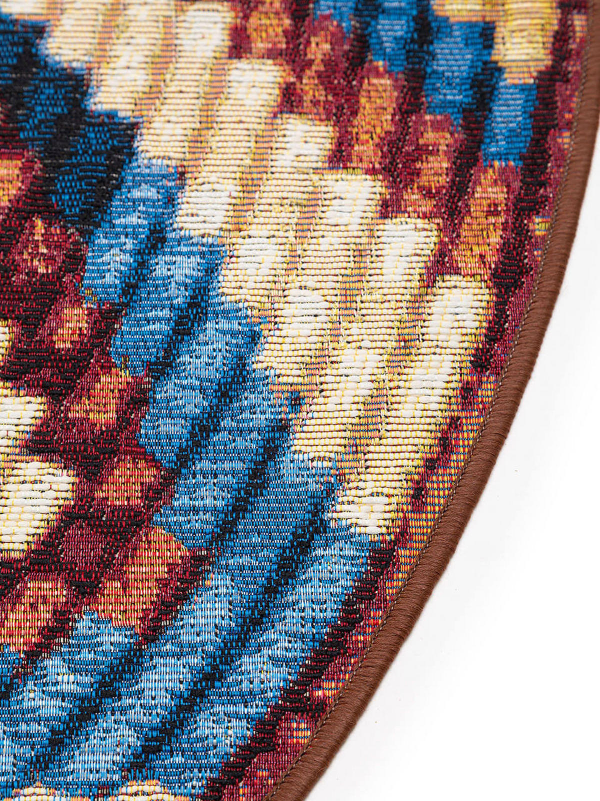 VNÚTORNÝ a vonkajší okrúhly koberec Kenya Viacfarebné ø 160 cm - viacfarebná, textil/plast (160/1cm) - KUNSTLOFT