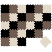 SPIELMATTE ab Null - 270/90 cm Puzzlematte Beige - Multicolor, Kunststoff (30/30cm) - Littletom