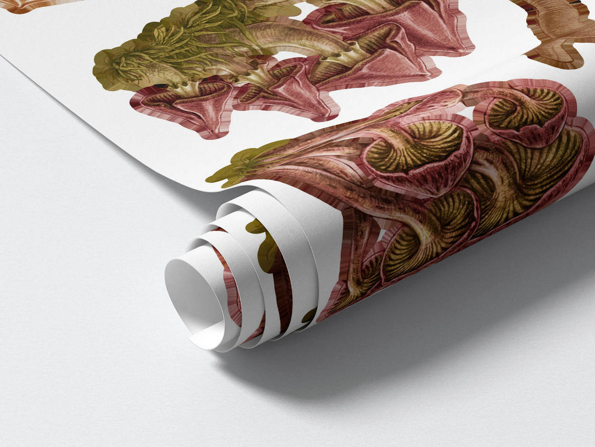 WANDAUFKLEBER 80x129cm - Feenwald - Multicolor, Kunststoff (80/129/0.1cm) - Wallfluent