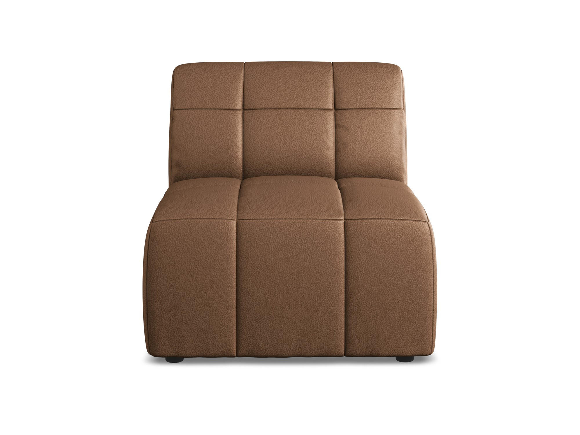 SOFAELEMENT Kunstleder Braun - Schwarz/Mokka, Holzwerkstoff/Kunststoff (75/77/90cm) - Makamii