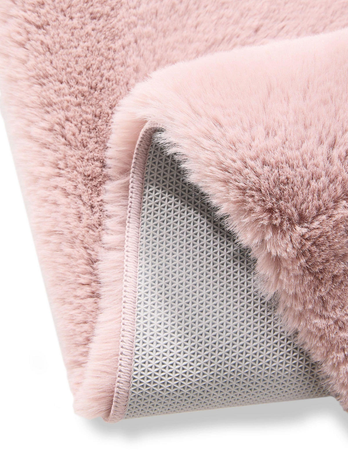 KUNSTFELL-TEPPICH Dave Rosa 160x230 cm - Rosa, Textil (160/230cm) - benuta Nest