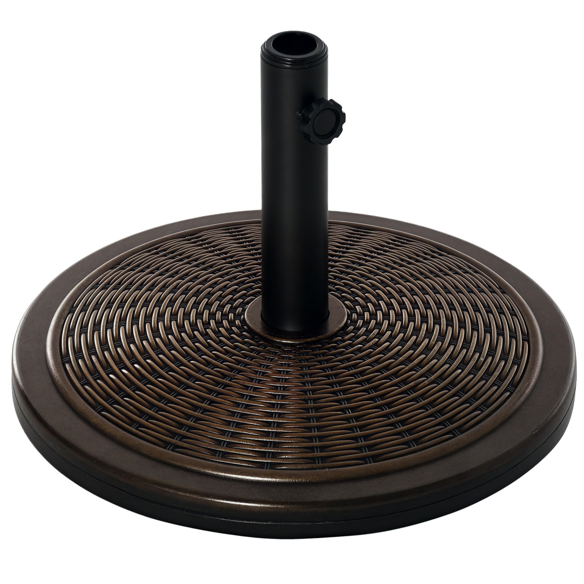 SONNENSCHIRMSTÄNDER Bronze Rund 14 kg Ø 48 cm - Bronzefarben, Stein (48/48cm) - PANGIVO