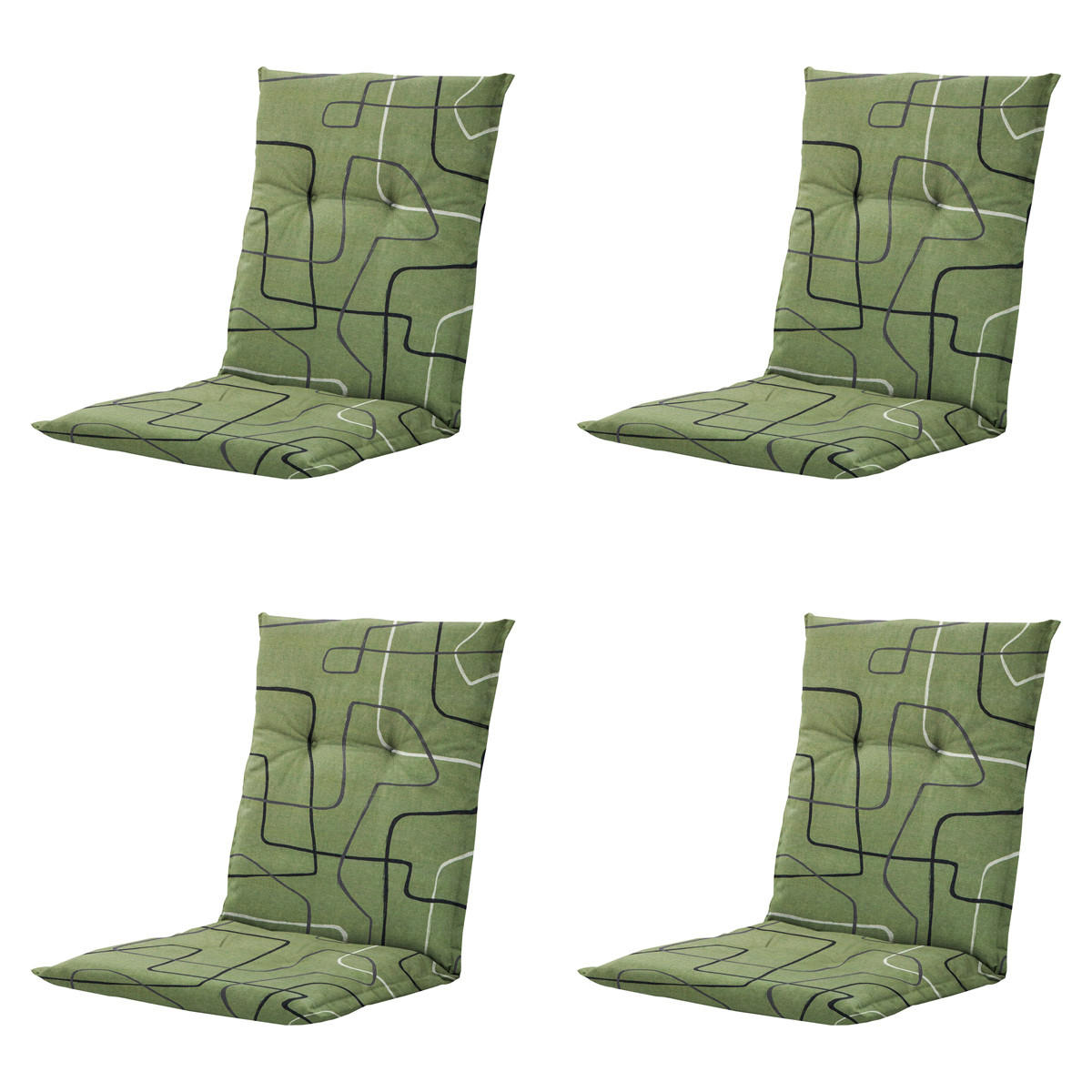 GARTENSTUHLKISSEN Joah 105/50 cm 4er-Set - Hellgrün, Textil (50/6/105cm) - Madison