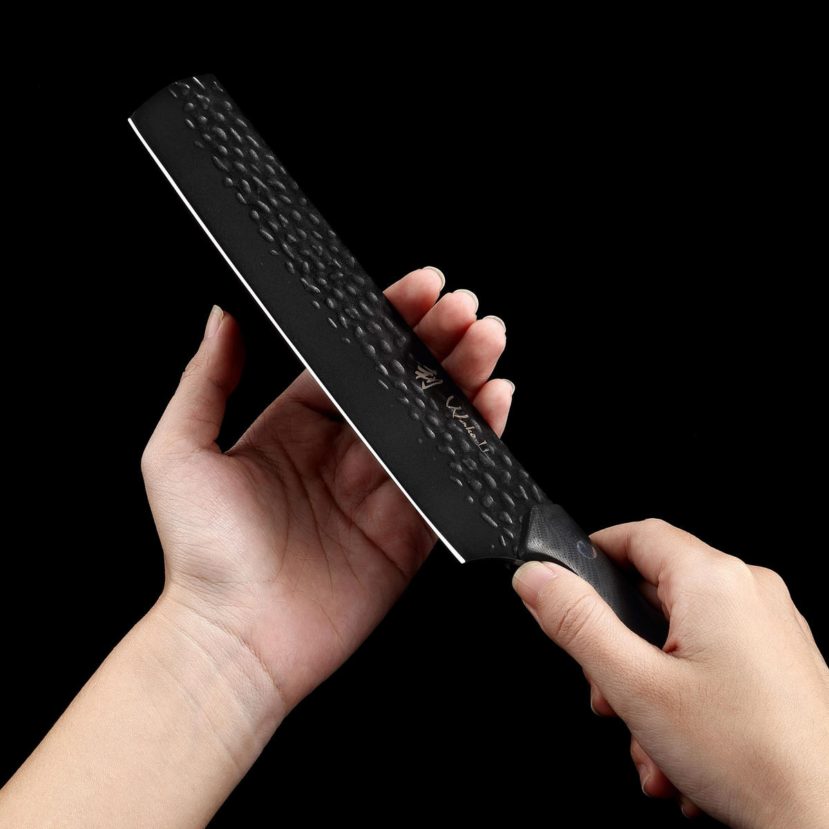 NAKIRIMESSER 18 cm - Schwarz, Metall (1cm) - Wakoli