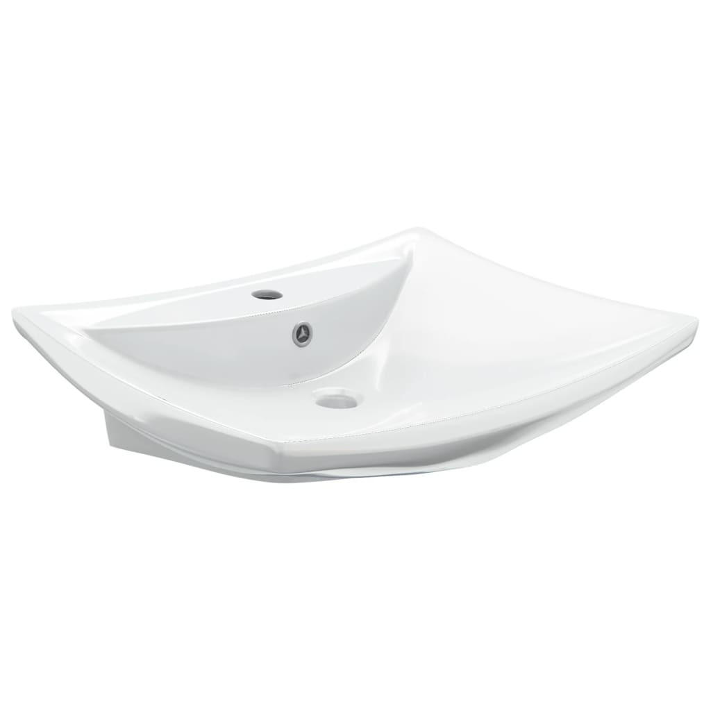 WASCHBECKEN Kozlowski 60/44/17 cm - Weiß, Keramik (60/17/44cm) - Nettlife