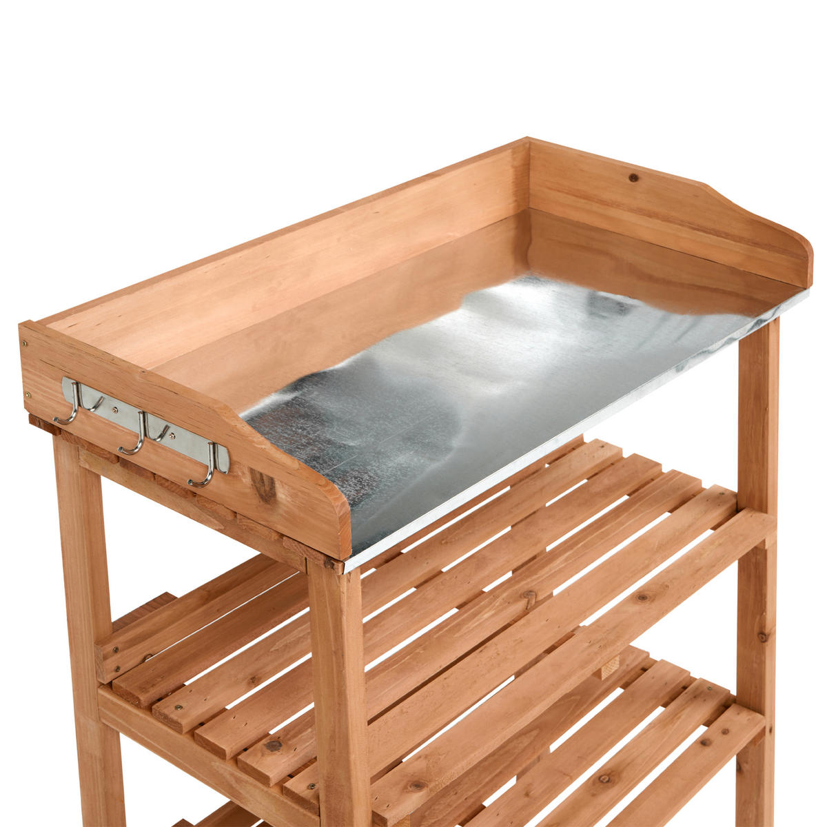 PFLANZTISCH 76/92 cm Tannenholz Hellbraun Rosazza - Hellbraun/Braun, Holz - Beliani