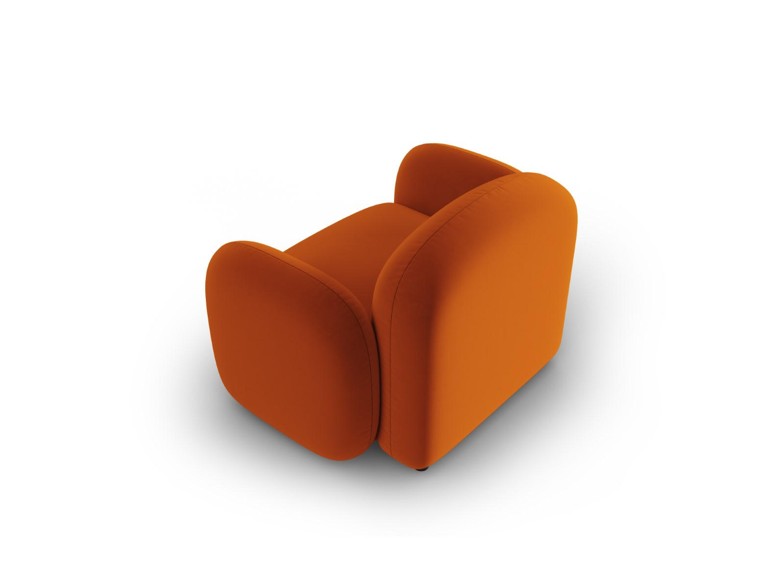 Thumbnail - Micadoni Sessel, Terra cotta, Textil, 87x80x119 cm, Hergestellt in Europa, Wohnzimmer, Sessel, Polstersessel