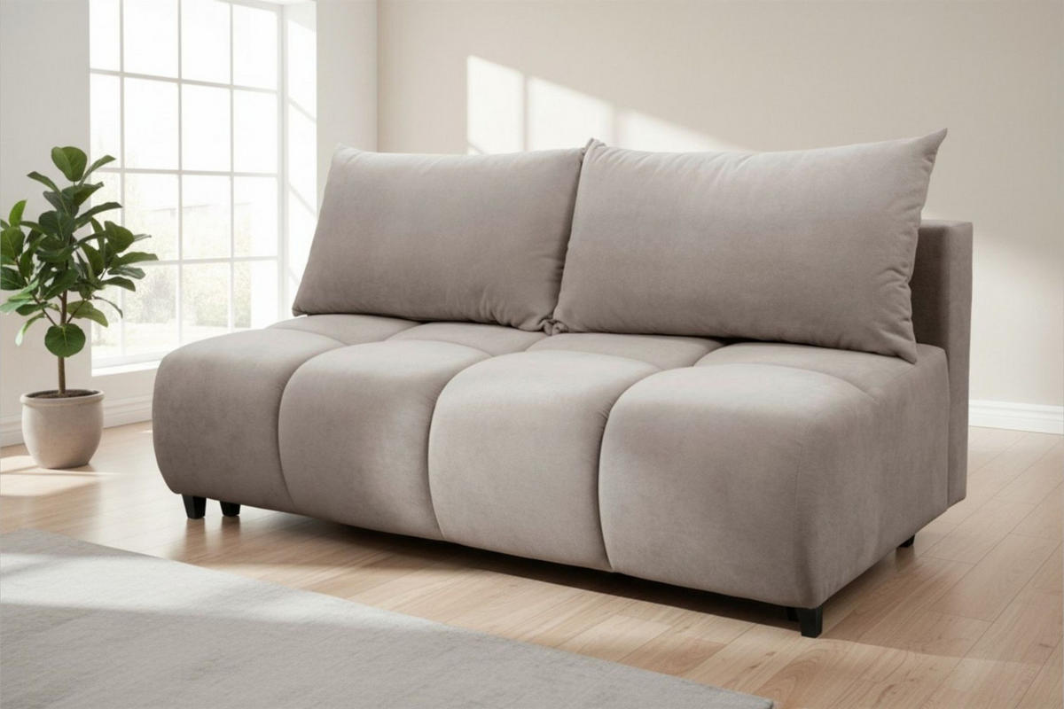SCHLAFSOFA Xenio Mit Schlaffunktion - Braun, Holzwerkstoff/Textil (196/103/100cm) - Fun Möbel