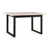 ESSTISCH Ikon 3 - Schwarz/Cappuccino, Holz/Metall (80/140/78cm) - Leaf Design