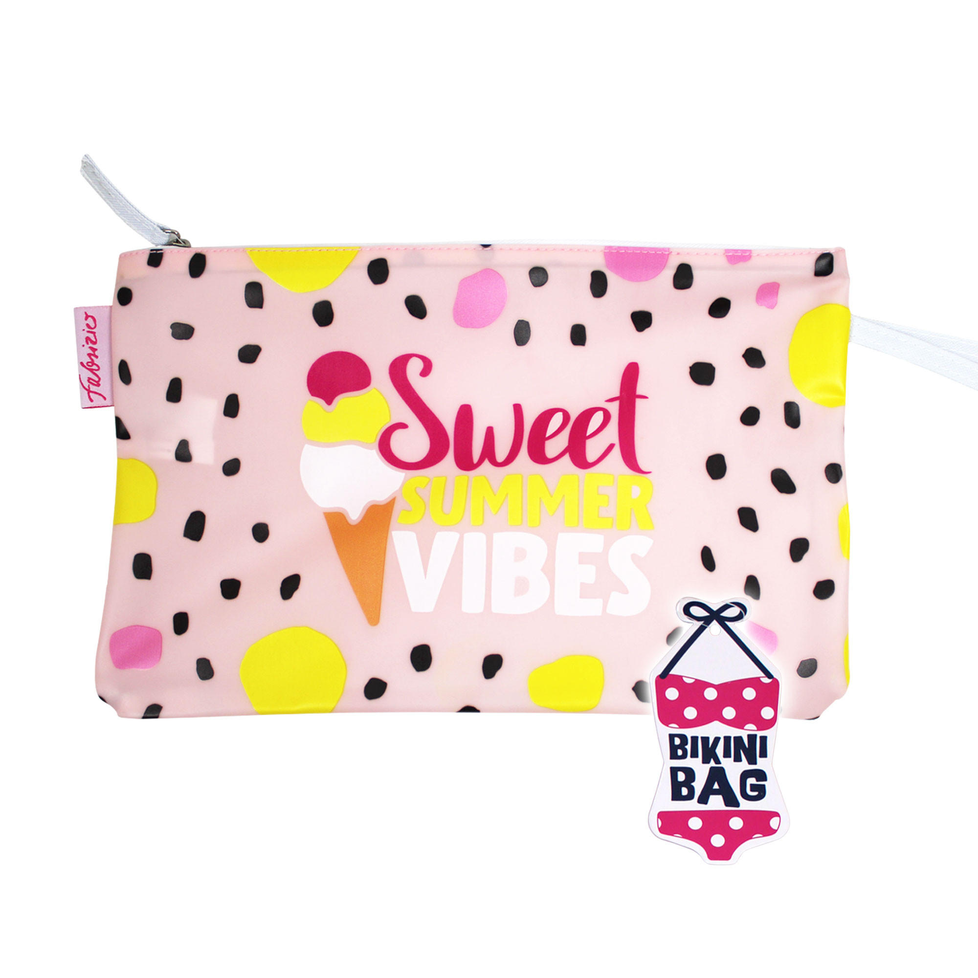 BIKINI WETBAG Sweet Summer Pink Badetasche wasserdichte Nasstasche - Pink, Kunststoff (20/20/30cm) - TiborTex