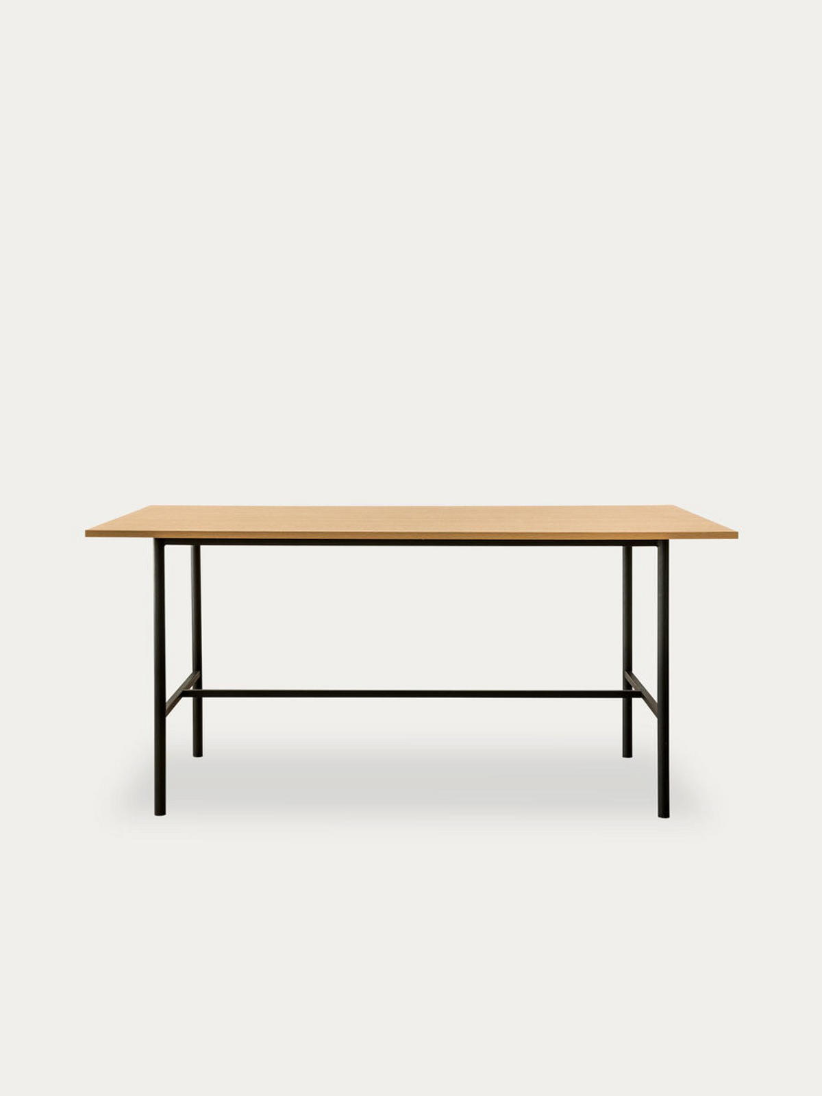 ESSTISCH Gaia Natürlich - Schwarz 90 x 160 - Braun, Holzwerkstoff (160/90/75cm) - Kenay Home