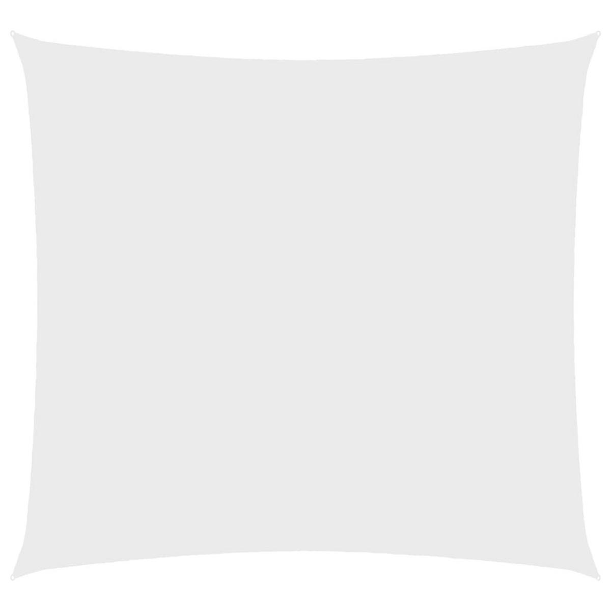 SONNENSEGEL Oxford Gewebe Quadratisch 3,6x3,6 m Weiß - Weiß, Textil (360/360cm) - furnicato
