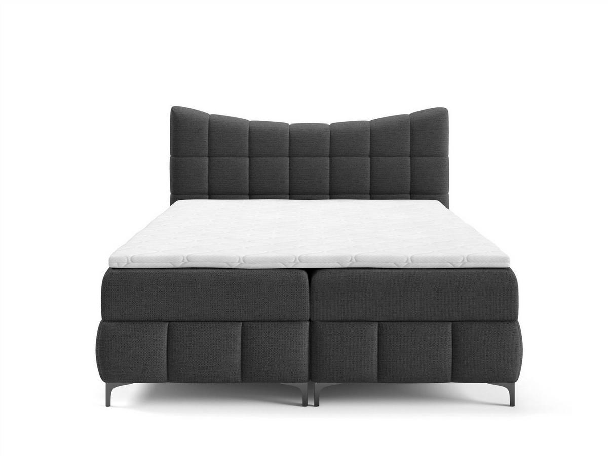 BOXBETT Charles Premi.. In Aragon - Schwarz, Holzwerkstoff/Textil (180/200cm) - Fun Möbel