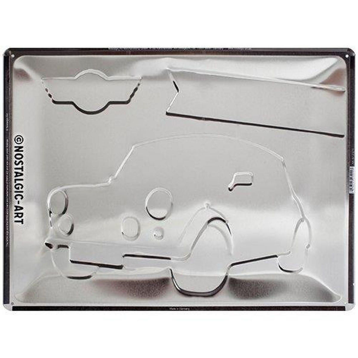 BLECHSCHILD 30/40 cm Mini Perfectly British - Multicolor, Metall (40/30/0.2cm) - Nostalgic-Art