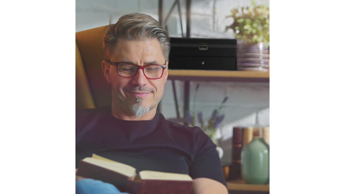 BRILLENBOX - Multicolor, Glas/Holzwerkstoff (33.5/15.5/19.5cm) - Relaxdays