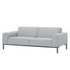 3-SITZER SOFA - Webstoff - Hellgrau, Textil (205/77/93cm) - home24