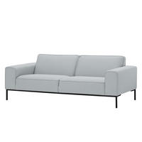 3-SITZER SOFA - Webstoff - Hellgrau, Textil (205/77/93cm) - home24