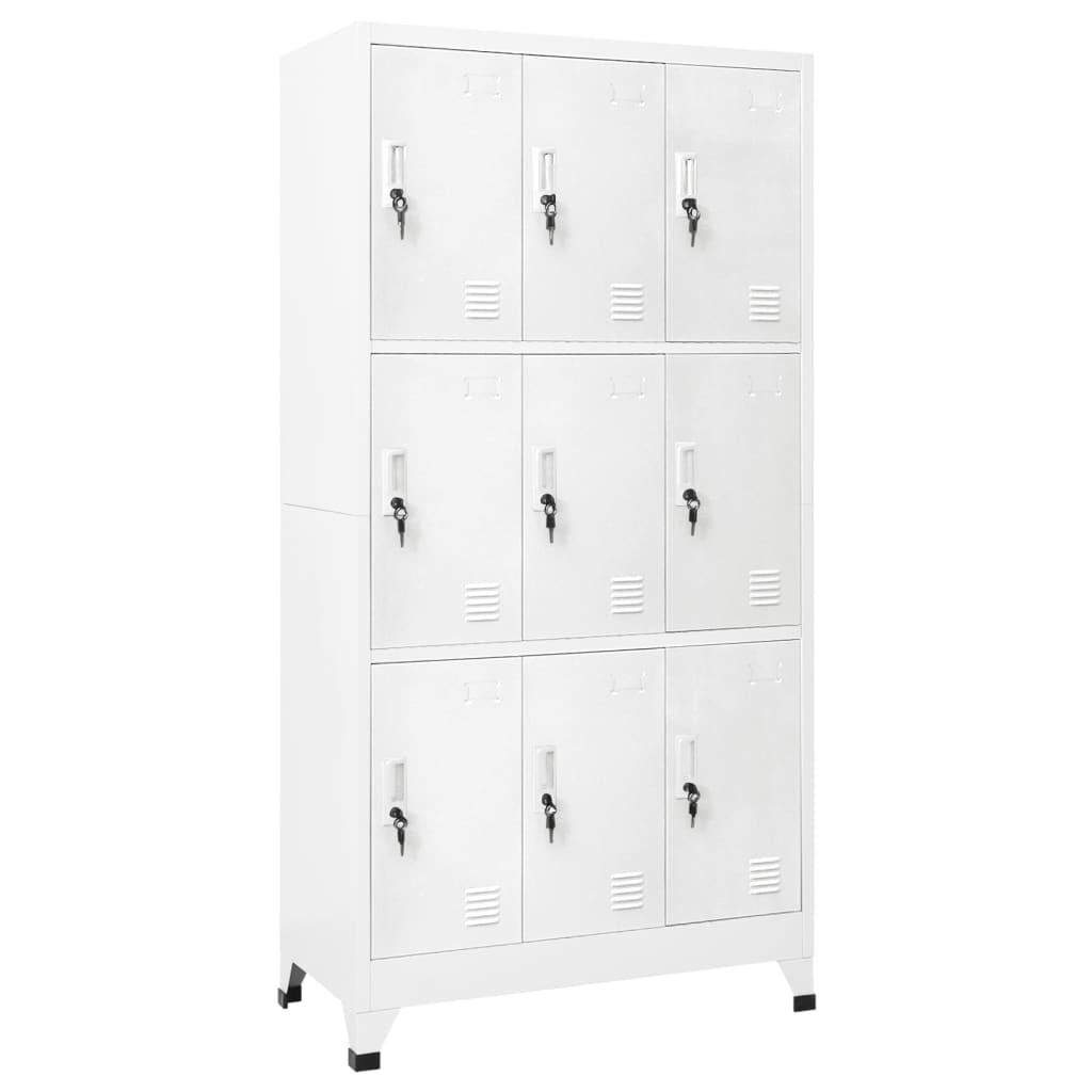 vidaXL Schliessfachschrank Grau 45x180x90 cm