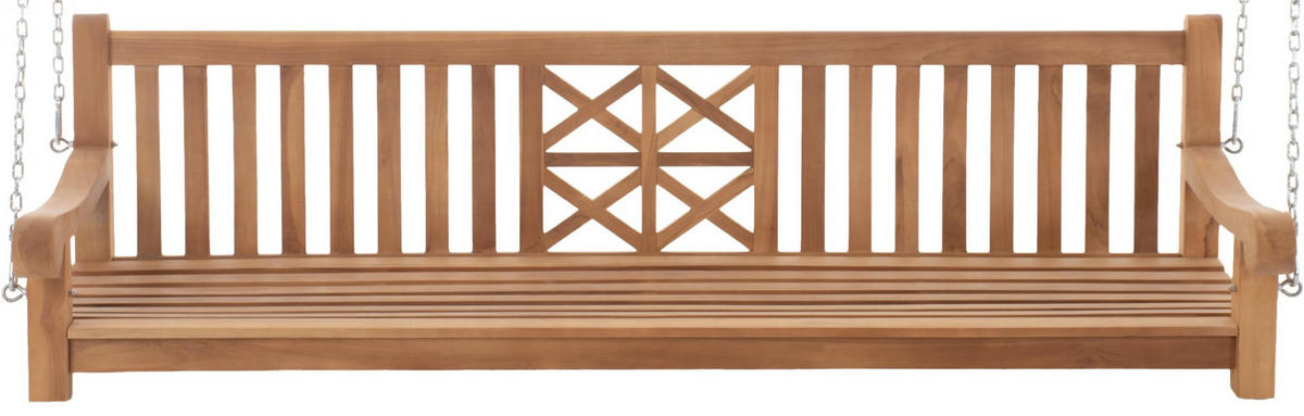 HÄNGEBANK 220/70/61 cm Holz Teak - Teakfarben, Holz (220/61/70cm) - CLP