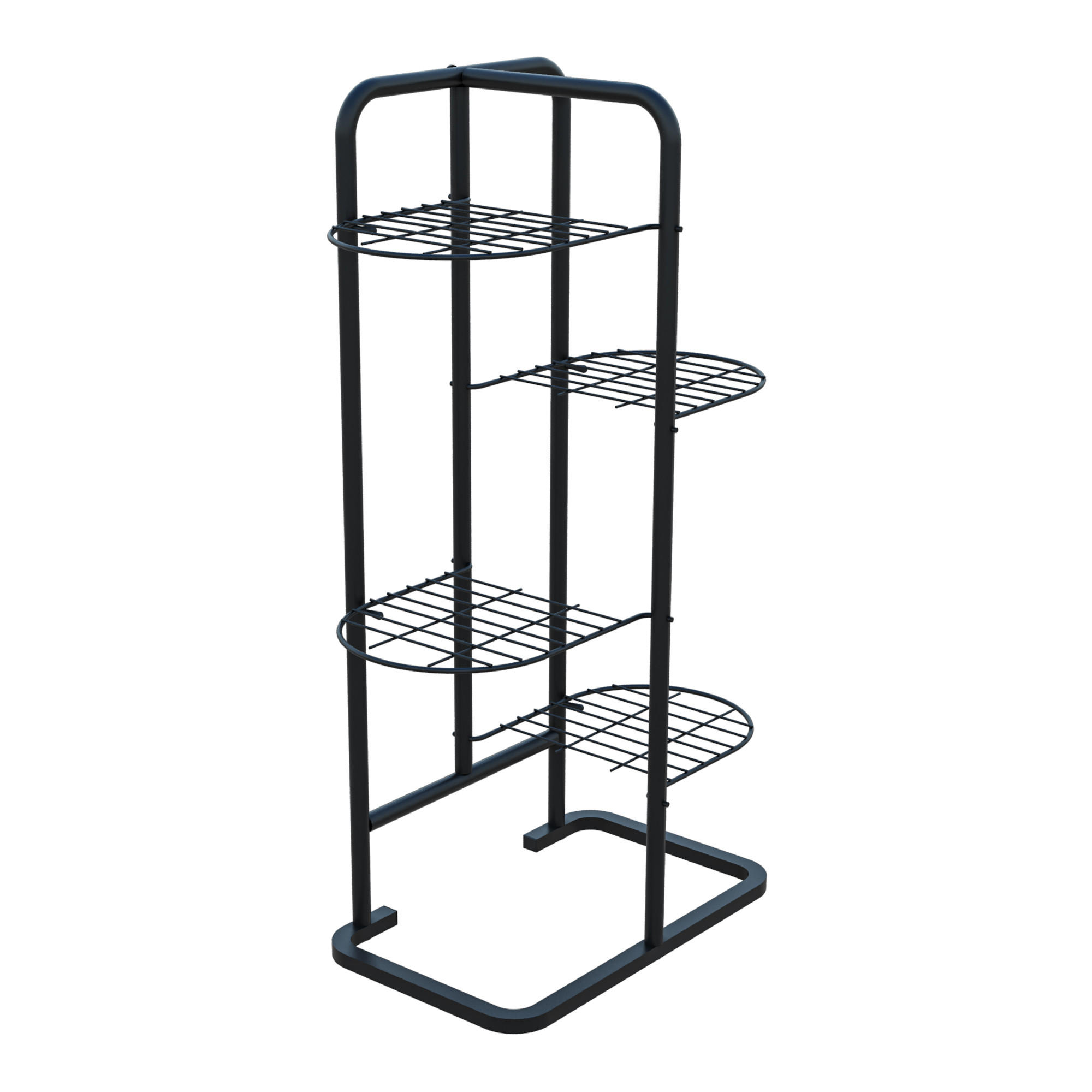 PFLANZENSTÄNDER Pedersöre - Schwarz, Metall (52/83/25cm) - [en.casa]