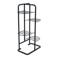 PFLANZENSTÄNDER Pedersöre - Schwarz, Metall (52/83/25cm) - [en.casa]