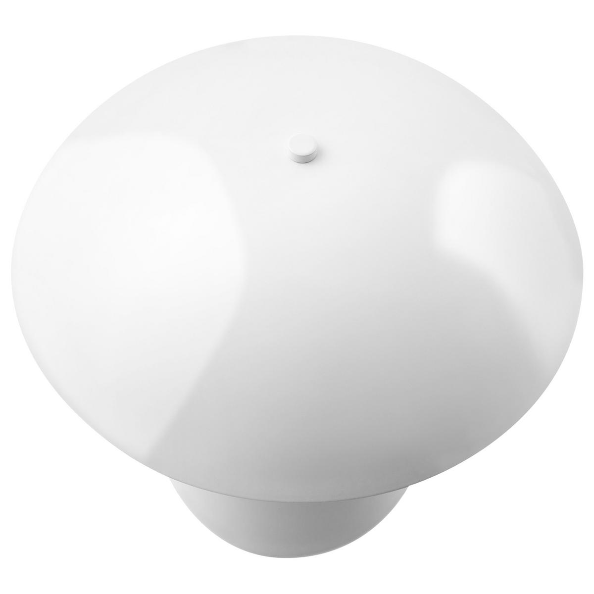 TISCHLAMPE Metall Weiß Sigi - Weiß, Metall (30/30/30cm) - Beliani