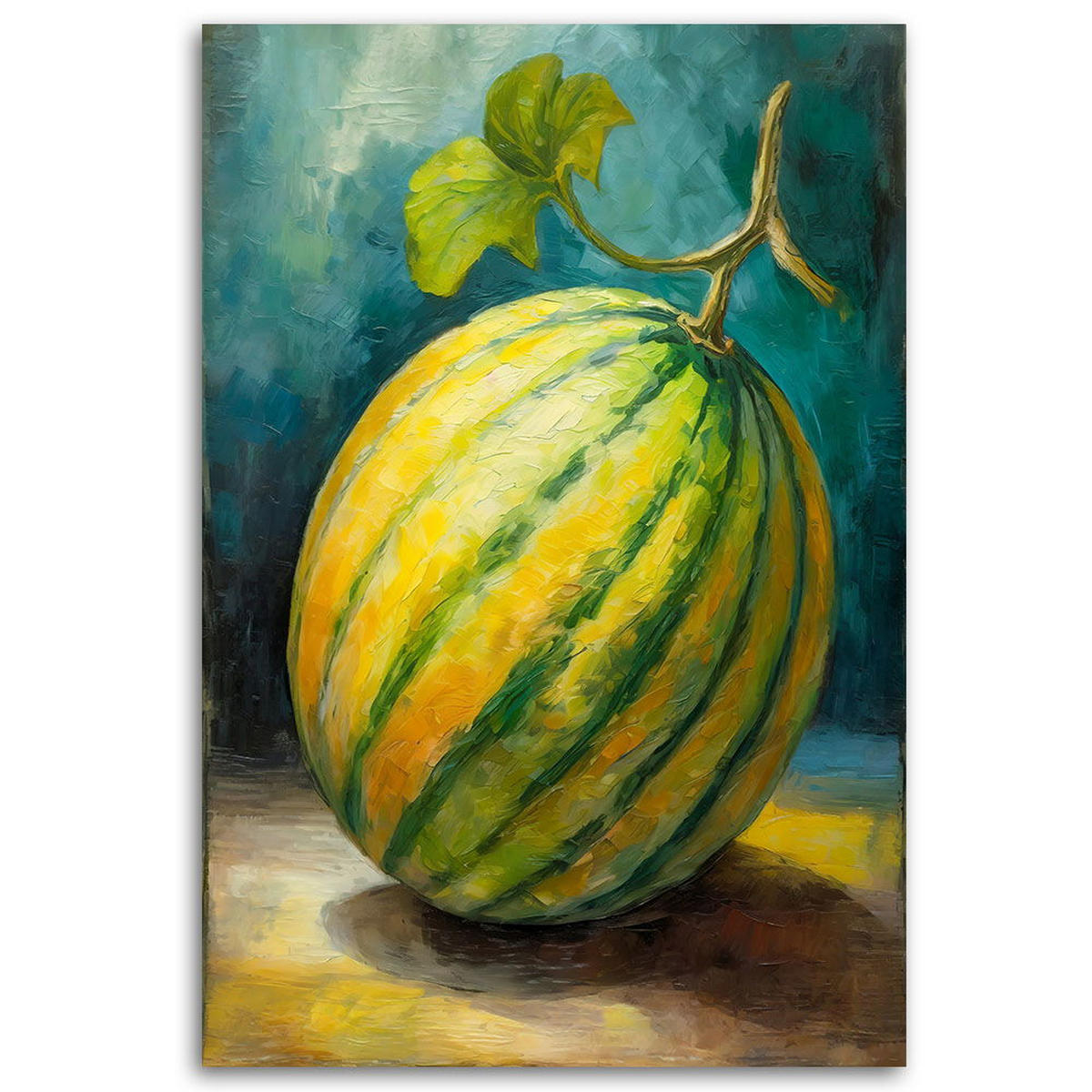KUNSTDRUCK Grün 40/60 cm - Grün, Textil (40/60cm) - KUNSTLOFT