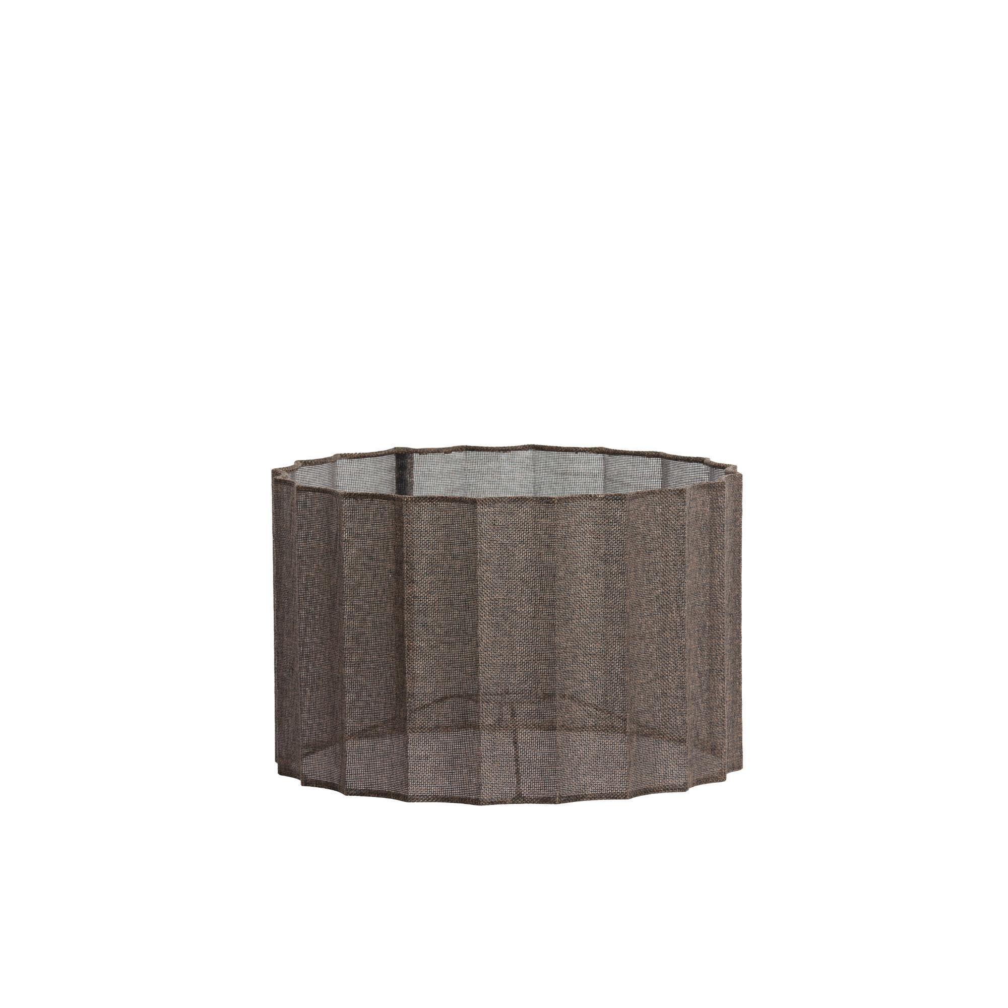 LAMPENSCHIRM Disli Braun 35/35/22 cm - Braun, Textil (35/35/22cm) - Light & Living