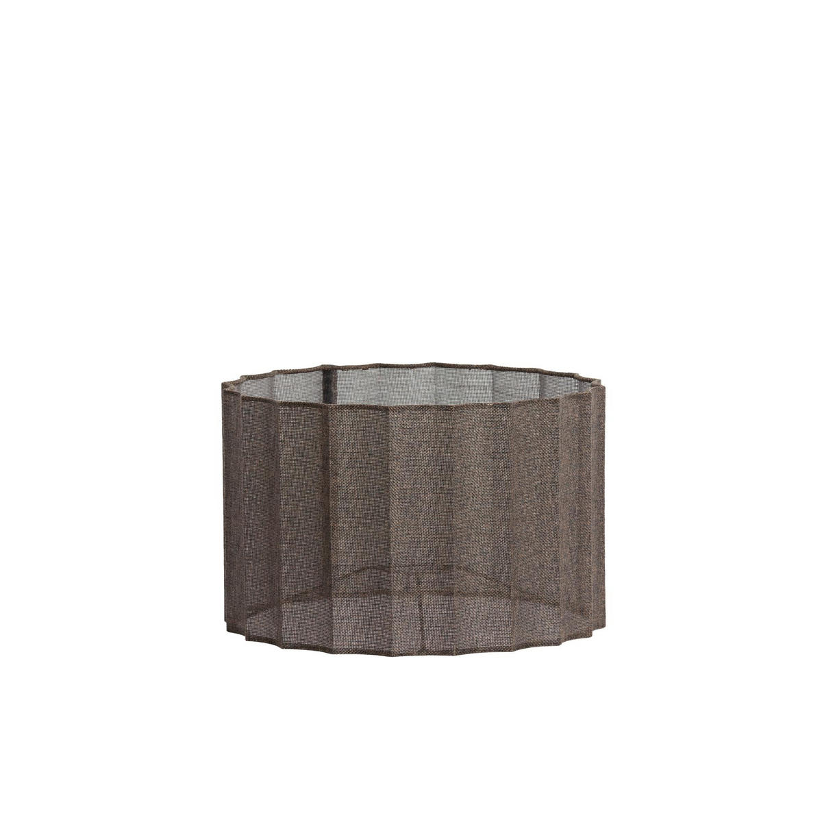 LAMPENSCHIRM Disli Braun 35/35/22 cm - Braun, Textil (35/35/22cm) - Light & Living