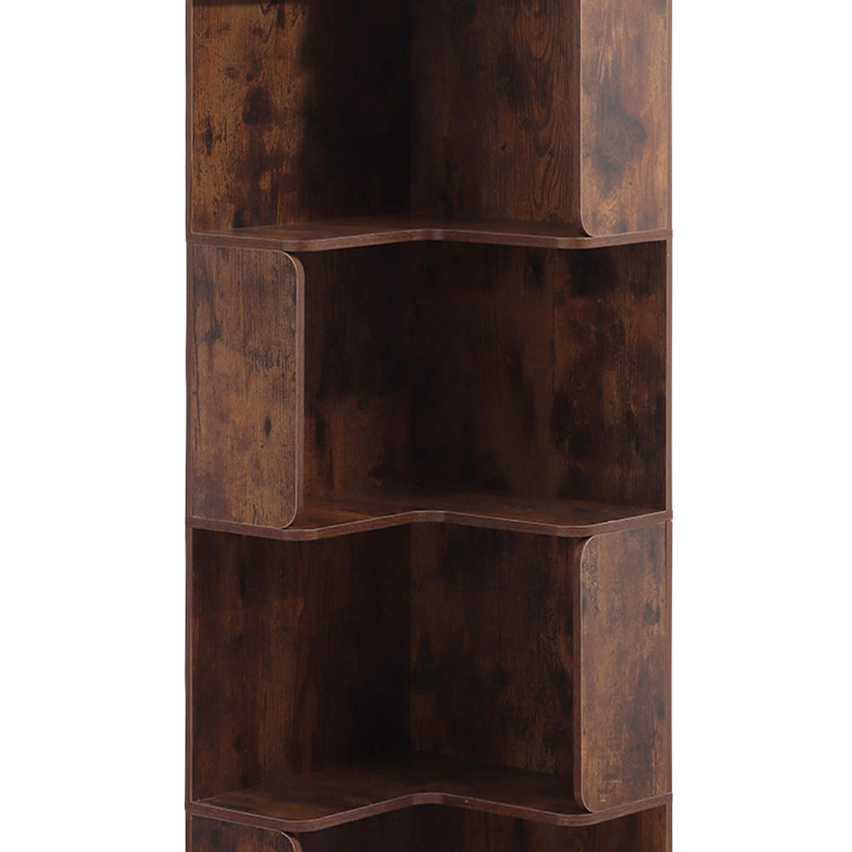 BÜCHERREGAL 6 Ablagen Dunkles Holz 38,5/37,5/175 - Dunkelbraun, Holz (39/175/38cm) - Mobili Rebecca