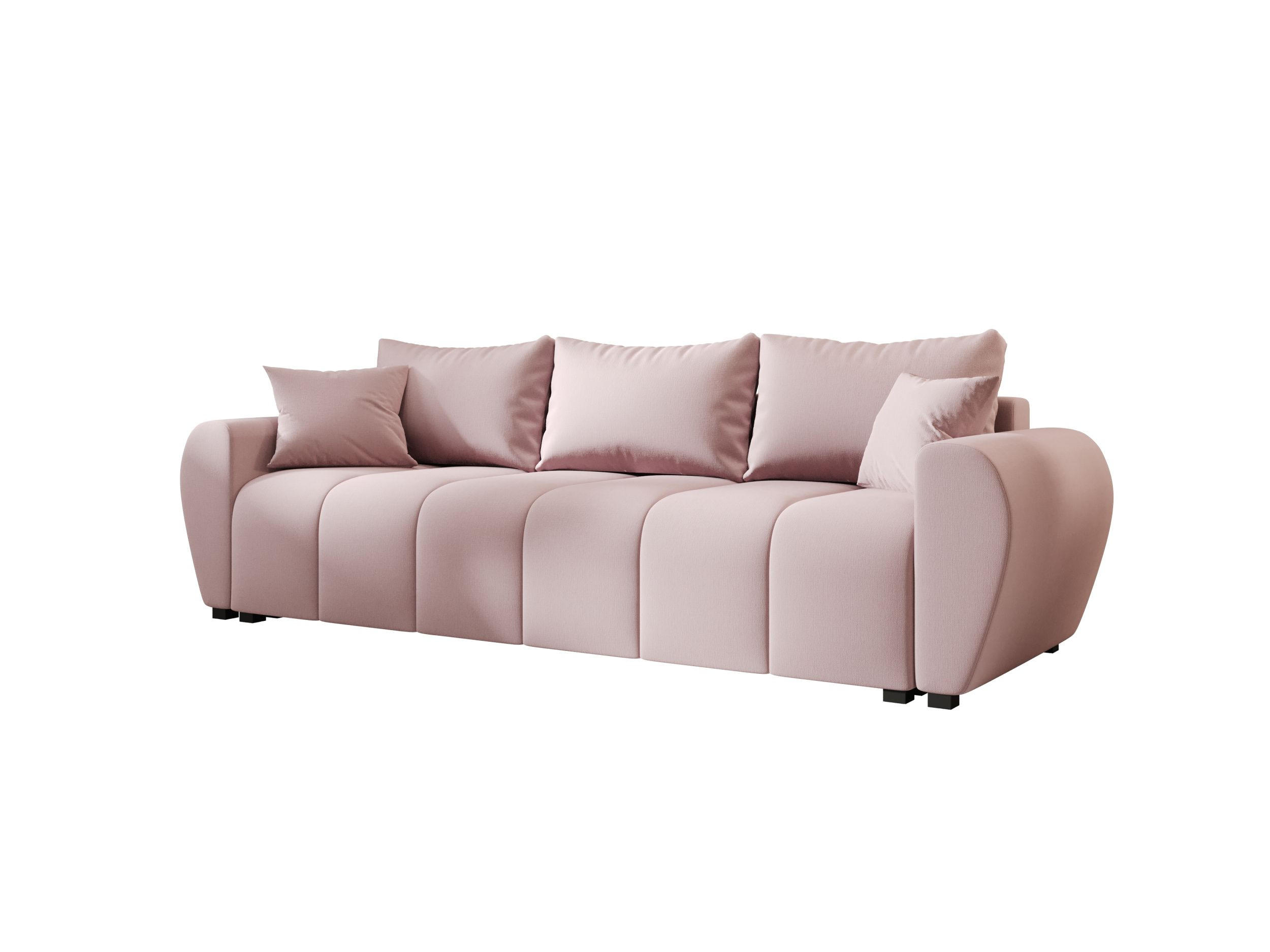 SOFA MOLISA mit Schlaffunktion COSMIC 14 mit Stauraum - Pink, Textil (86/82/246cm) - Bedante