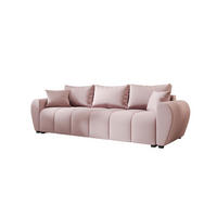 SOFA MOLISA mit Schlaffunktion COSMIC 14 mit Stauraum - Pink, Textil (86/82/246cm) - Bedante
