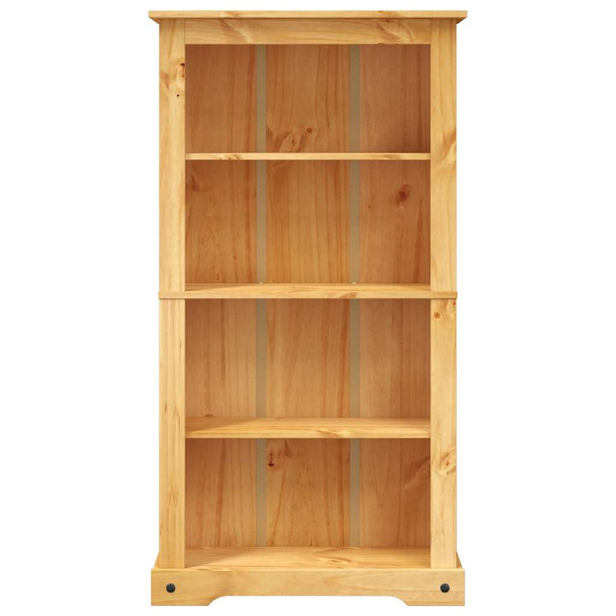BÜCHERSCHRANK 4 Fächer Mexiko-Stil Kiefernholz 80/29/150 Cm - Braun, Holz (29/150/80cm) - vidaXL