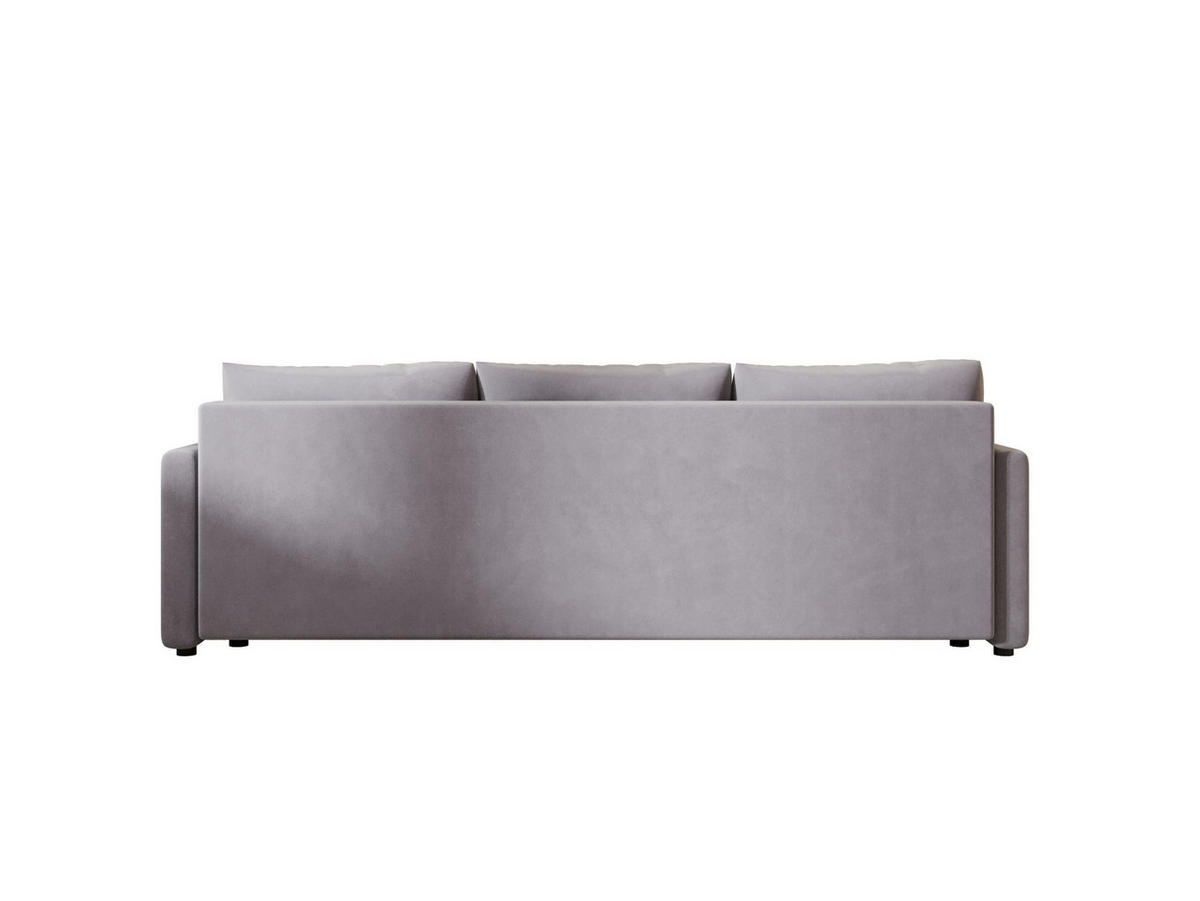 SOFA MOS mit Schlaffunktion ITAKA 50 mit Stauraum - Hellgrau, Textil (84/72/220cm) - Bedante
