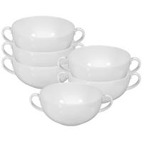 SUPPENTASSEN Rondo/Liane weiß 0,36 l 6er Set - Weiß, Keramik (0.36L) - Seltmann Weiden