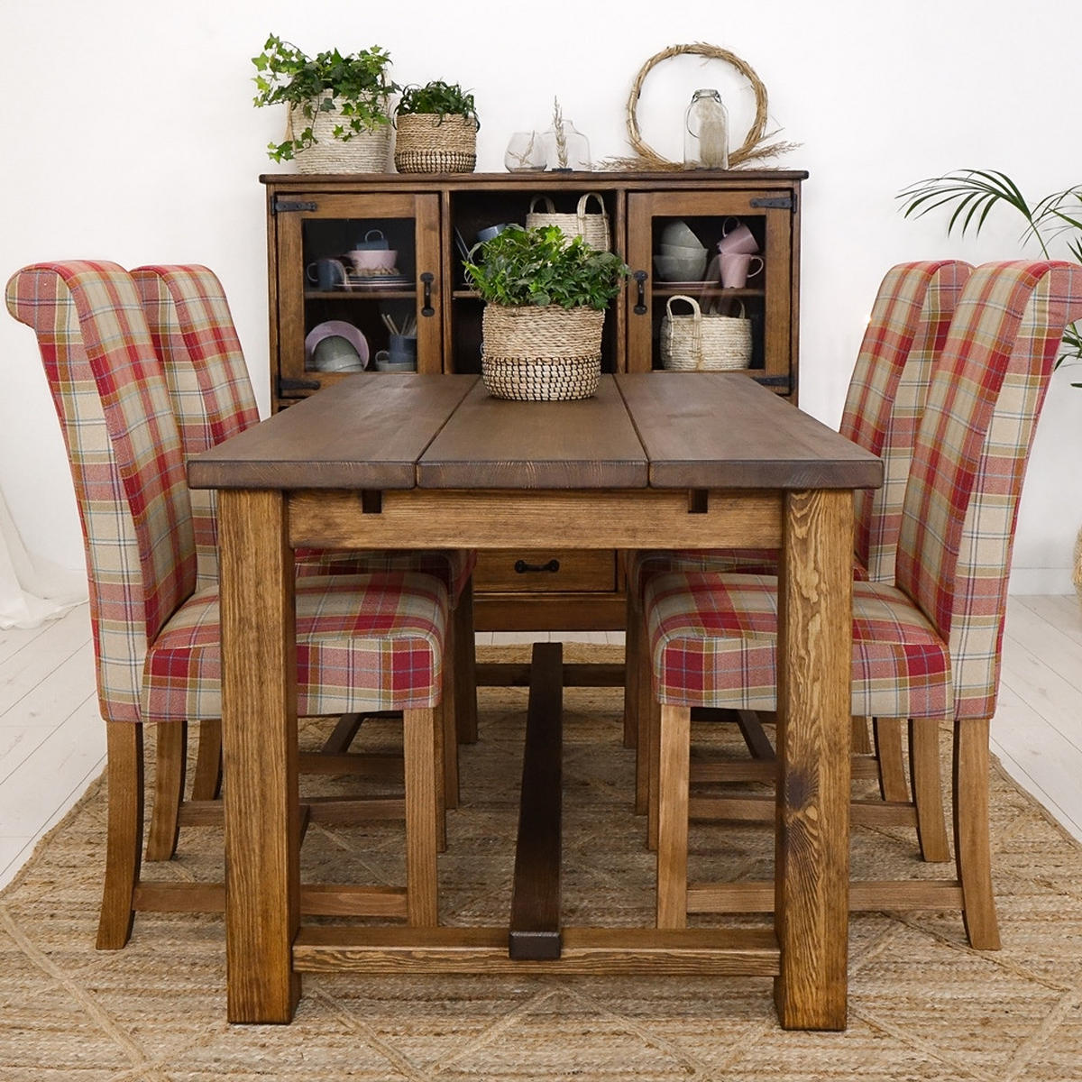 ESSTISCH aus Massivholz 180 cm Rustyk 3 - Dunkelbraun, Holz (180/90/78cm) - Seart