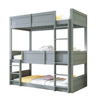 HOCHBETT 90/200 cm aus Holz mit hohem Geländer, Grau - Grau, Holz (90/200cm) - OKMYHOME