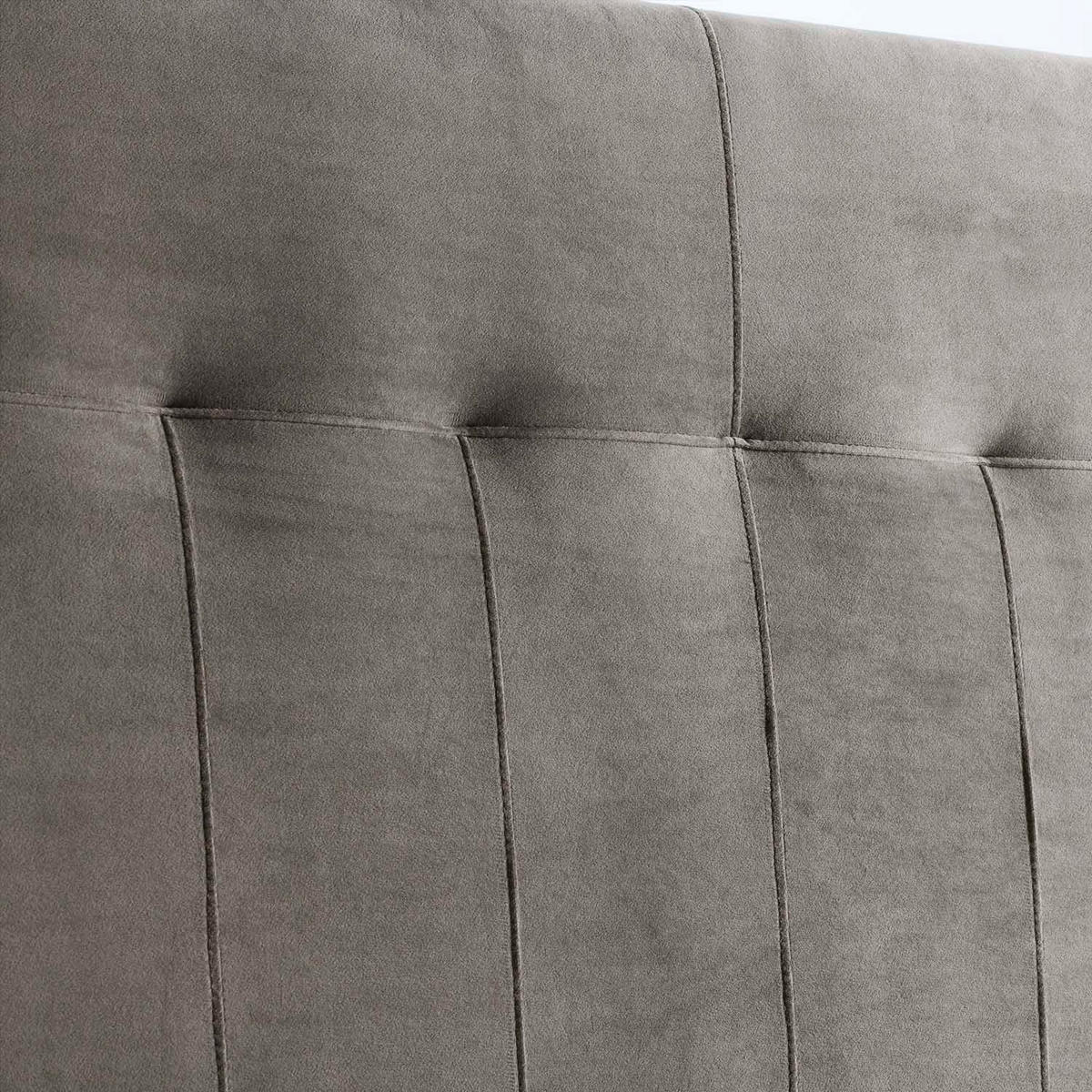 KOPFTEIL 140x100 cm Napoles Grau - Grau, Textil (8/100/140cm) - VS Venta-stock
