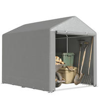 CARPORT Grau 1 Stück - Grau, Kunststoff/Metall (160/172/218cm) - GiPP