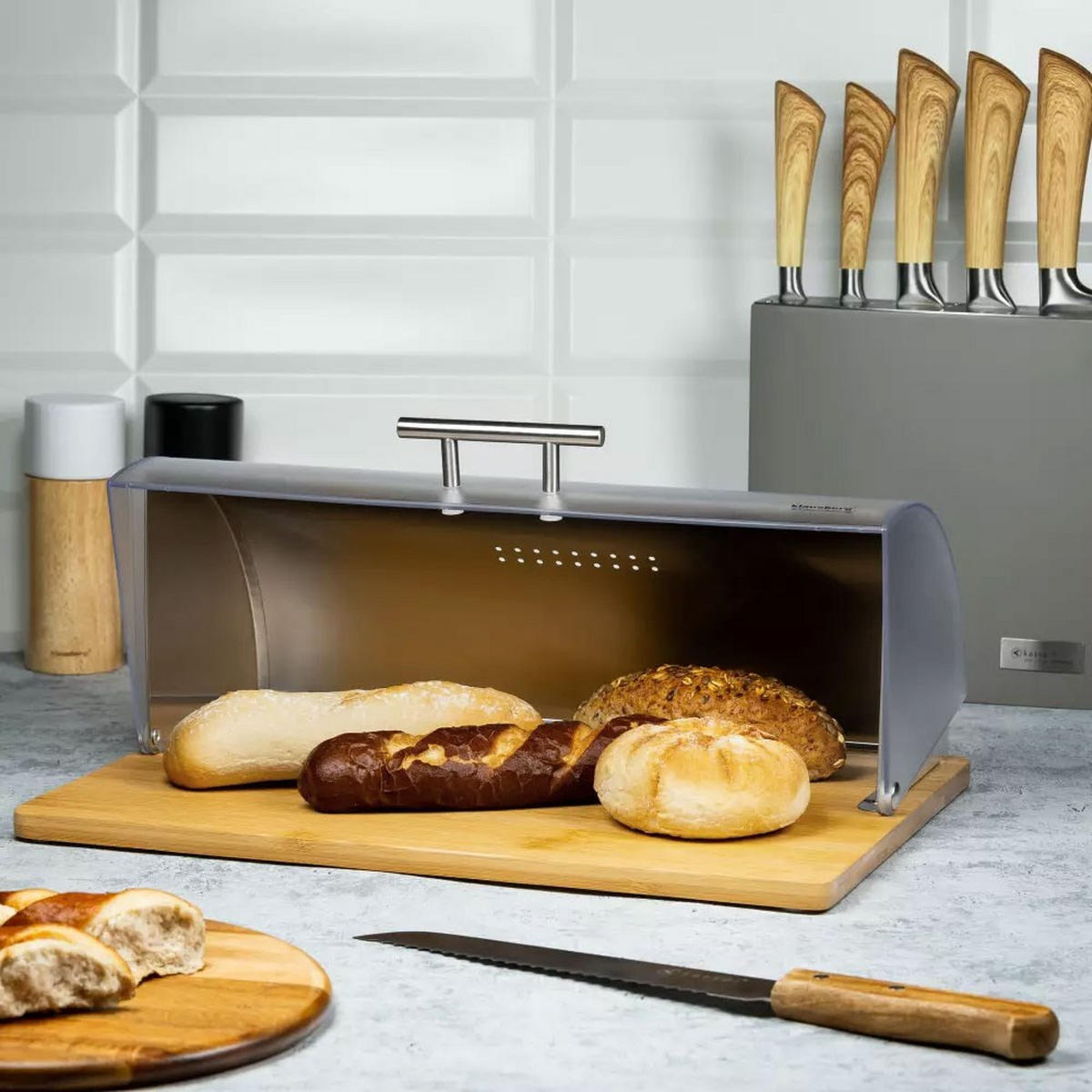 BROTKASTEN Braun 28/39/16.3 cm KB7096 - Braun, Holz (39/16.3/28cm) - Klausberg 