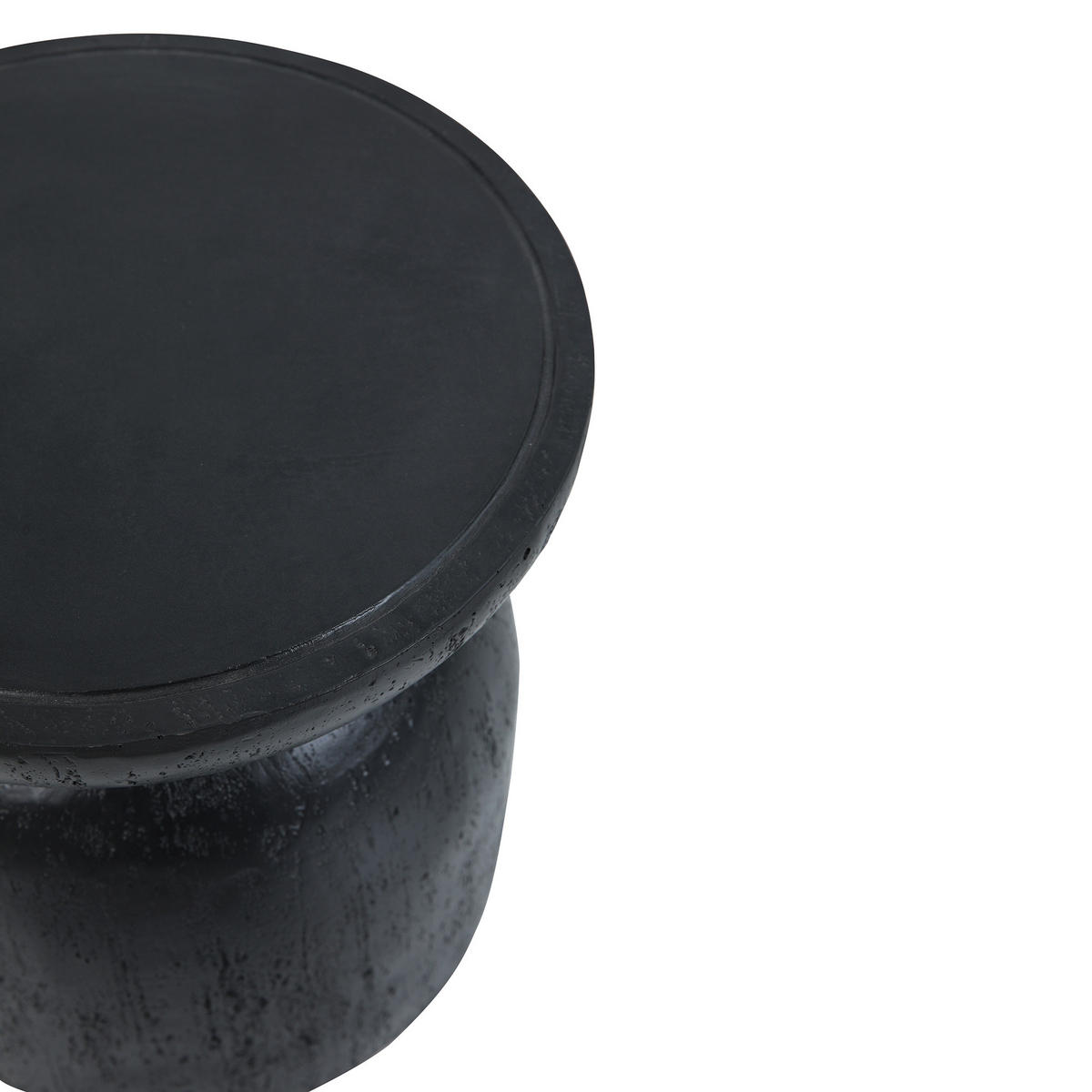 BEISTELLTISCH Rund Schwarz 45 x 45 x 52 cm - Schwarz, Metall (40/40/40.5cm) - Nordlys