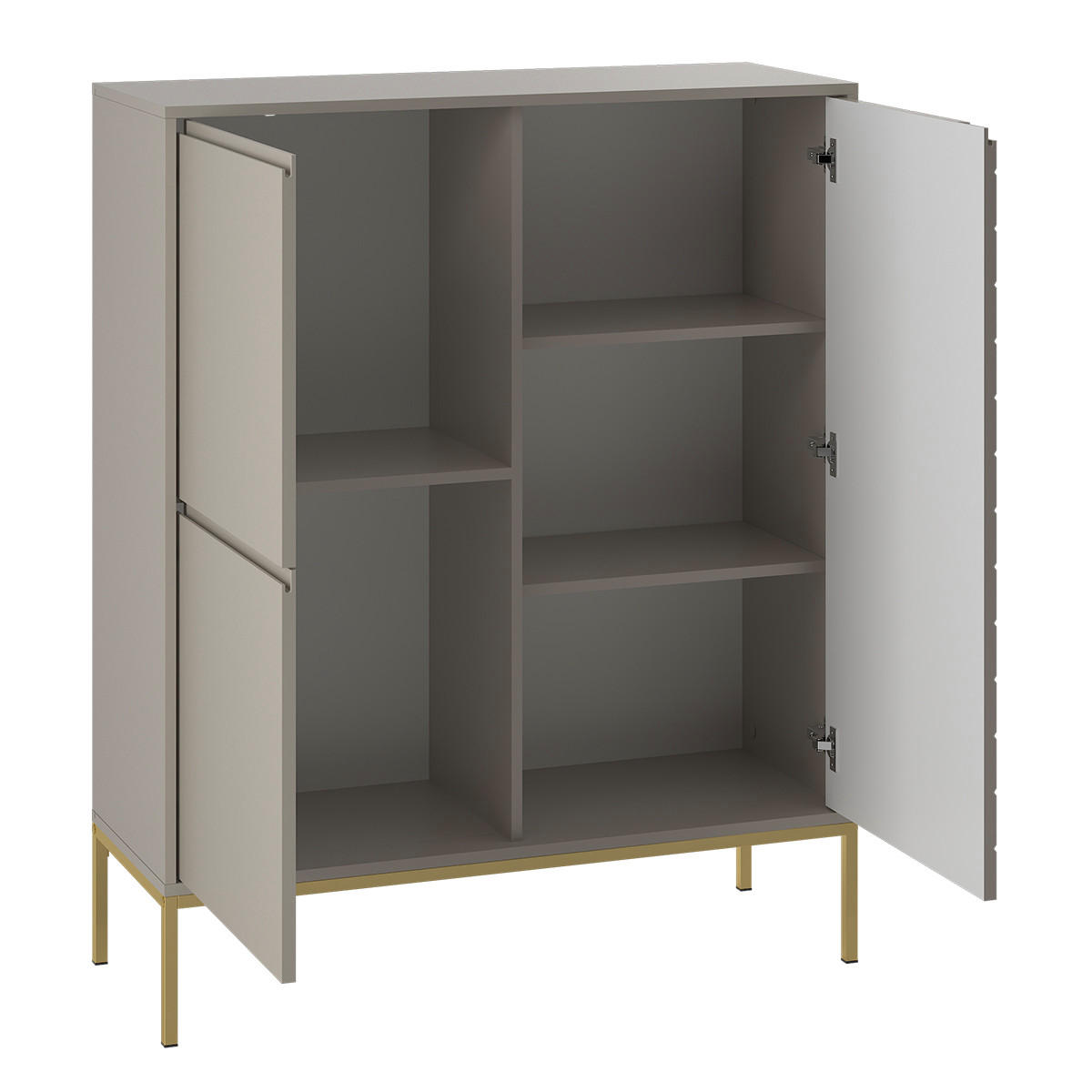 SIDEBOARD Daria Kaschmir - Beige, Holzwerkstoff (102/145/39cm) - Petits-meubles