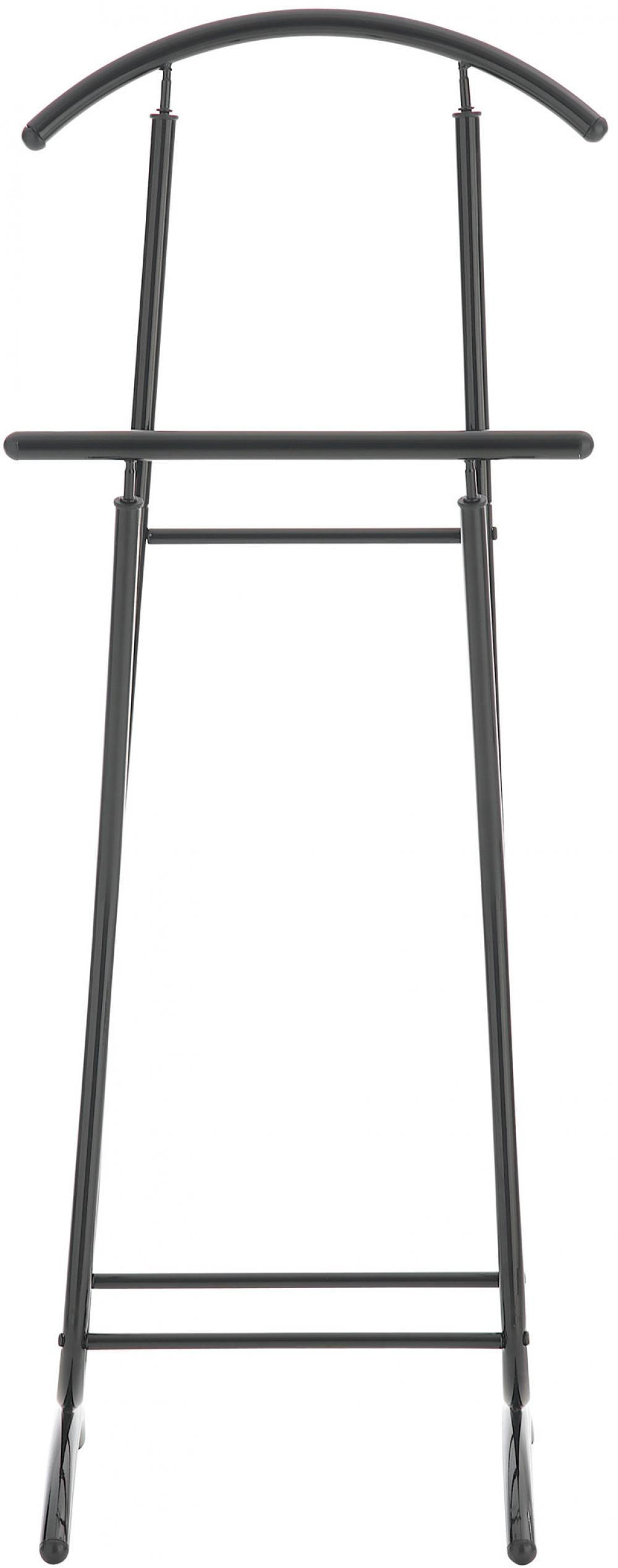 HERRENDIENER Metall schwarz - Schwarz, Metall (40/110/35cm) - CLP